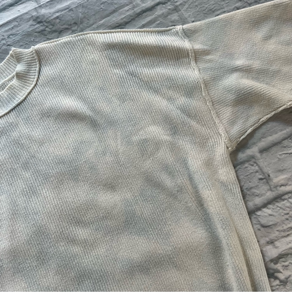 Abercrombie & Fitch Ribbed Knit Oversized Sweater Garment Dyed